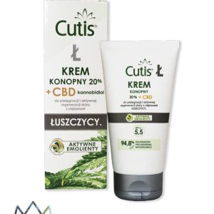 CUTIS Ł - ŁUSZCZYCA krem konopny 20% + CBD