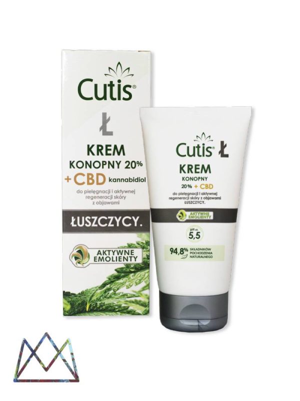 CUTIS Ł - ŁUSZCZYCA krem konopny 20% + CBD